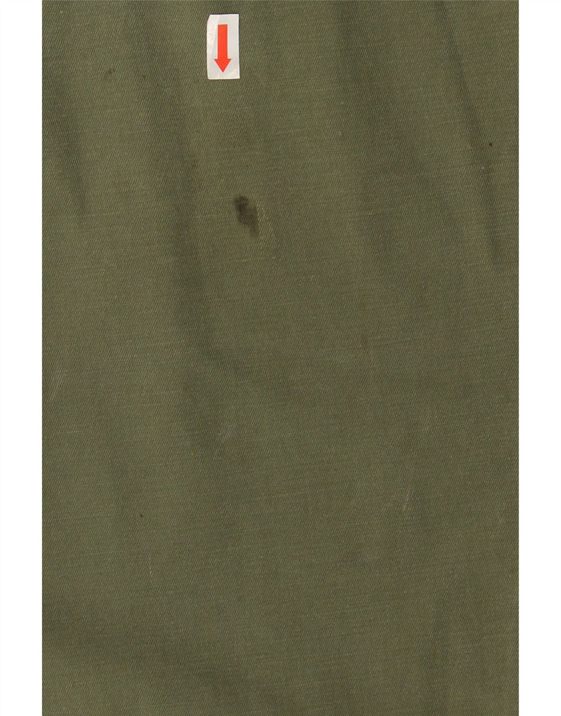 VINTAGE Mens Straight Cargo Cropped Trousers W34 L26 Green Cotton Vintage Vintage and Second-Hand Vintage from Messina Hembry 