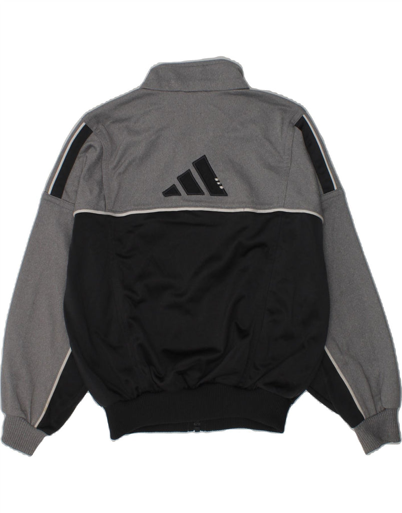 ADIDAS Boys Tracksuit Top Jacket UK 24/26 7-8 Years Grey Colourblock | Vintage Adidas | Thrift | Second-Hand Adidas | Used Clothing | Messina Hembry 