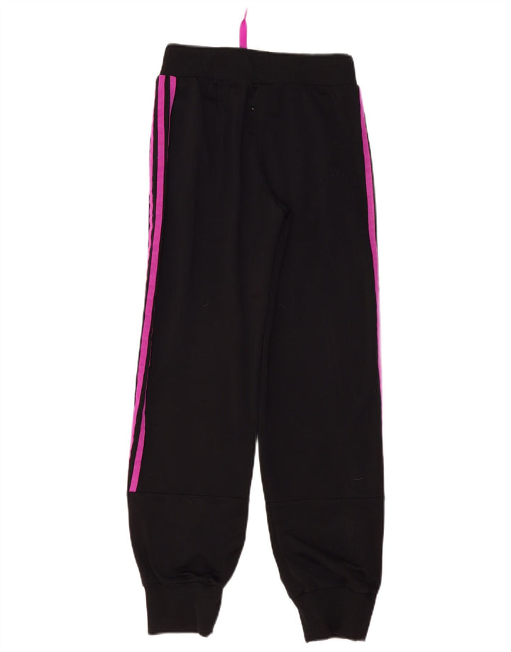 Adidas Boys Tracksuit Trousers Joggers 11-12 Years  Black Polyester