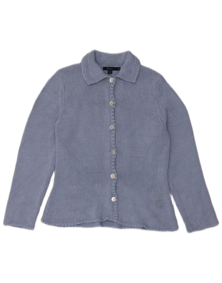 Boden Womens Cardigan Sweater UK 14 Medium  Blue Silk