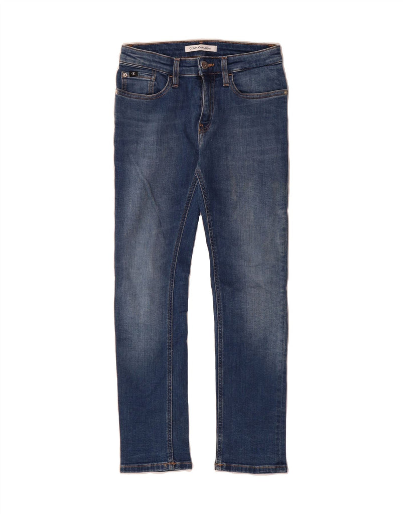 CALVIN KLEIN Girls Slim Jeans 9-10 Years W26 L24 Blue Cotton Vintage Calvin Klein and Second-Hand Calvin Klein from Messina Hembry 
