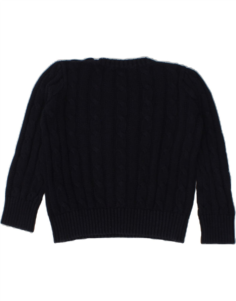 POLO RALPH LAUREN Girls Crew Neck Jumper Sweater 2-3 Years Navy Blue | Vintage Polo Ralph Lauren | Thrift | Second-Hand Polo Ralph Lauren | Used Clothing | Messina Hembry 