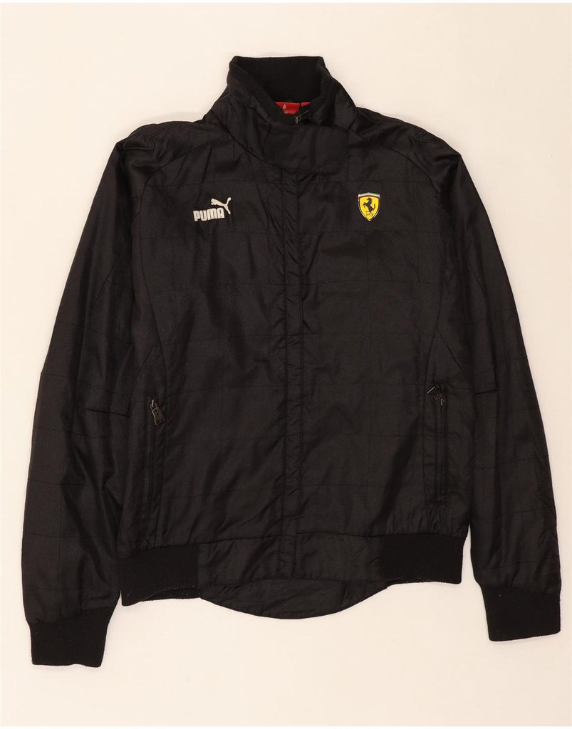 PUMA Womens Bomber Jacket UK 14 Medium  Black Polyester Vintage Puma and Second-Hand Puma from Messina Hembry 