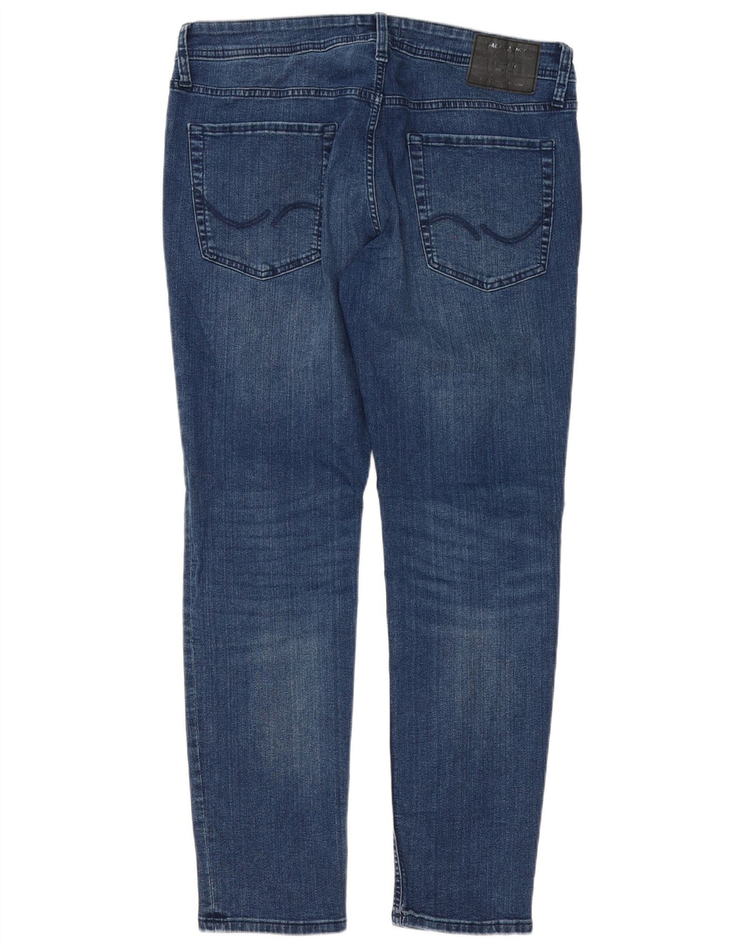 Jack & Jones Mens Slim Jeans W36 L32 Blue Cotton