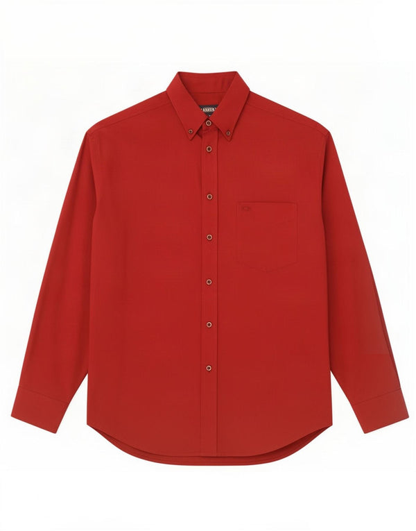 Carrera Mens Shirt Medium Red Cotton