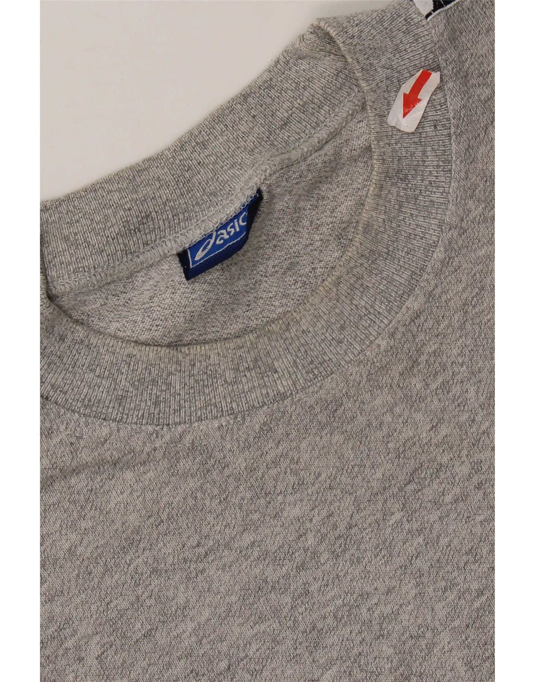 Asics Mens Graphic T-Shirt Top Medium Grey Colourblock Cotton