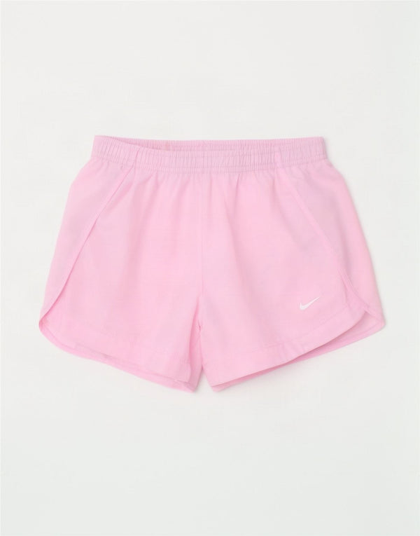 Under Armour Girls Dri Fit Sport Shorts 10-11 Years Medium Pink Polyester