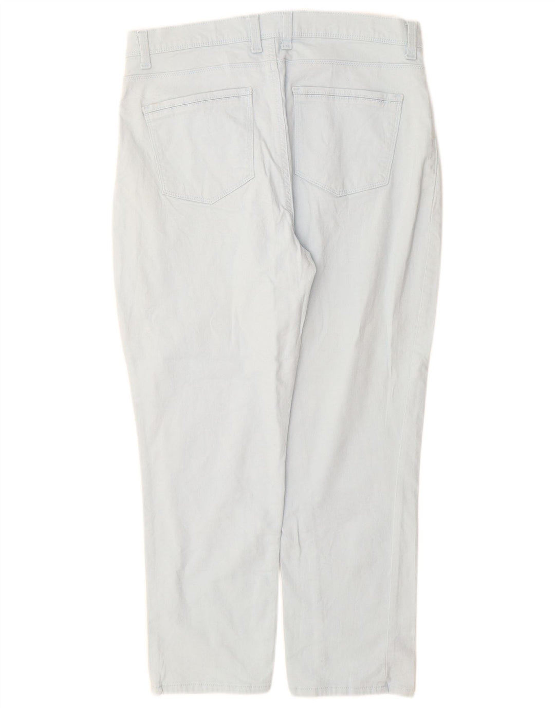 LEE Womens Cropped Trousers US 12 Large W30 L25 Blue Cotton