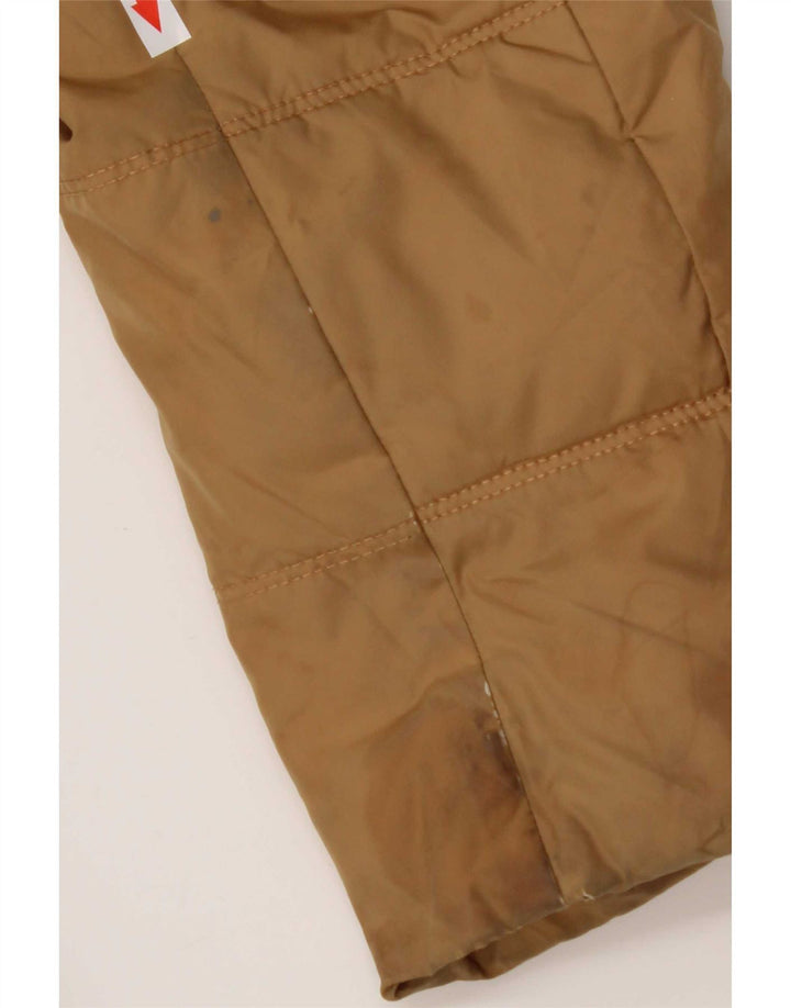 Tommy Hilfiger Womens Hooded Padded Coat UK 10 Small Brown Polyester