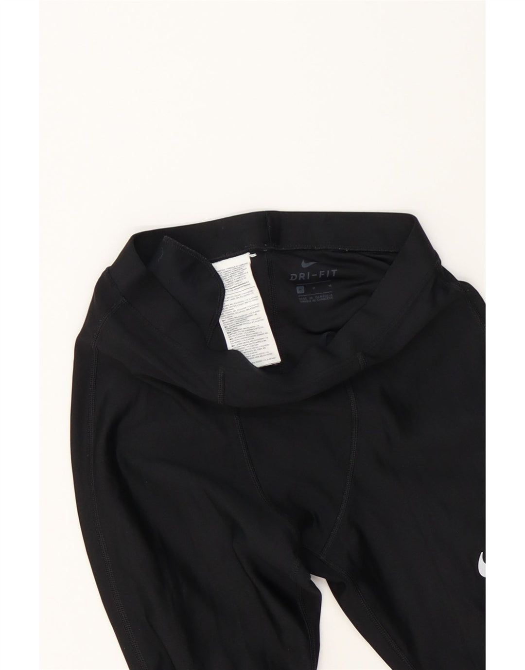 NIKE Womens Dri Fit High Waist Leggings UK 12 Medium  Black Polyester Vintage Nike and Second-Hand Nike from Messina Hembry 