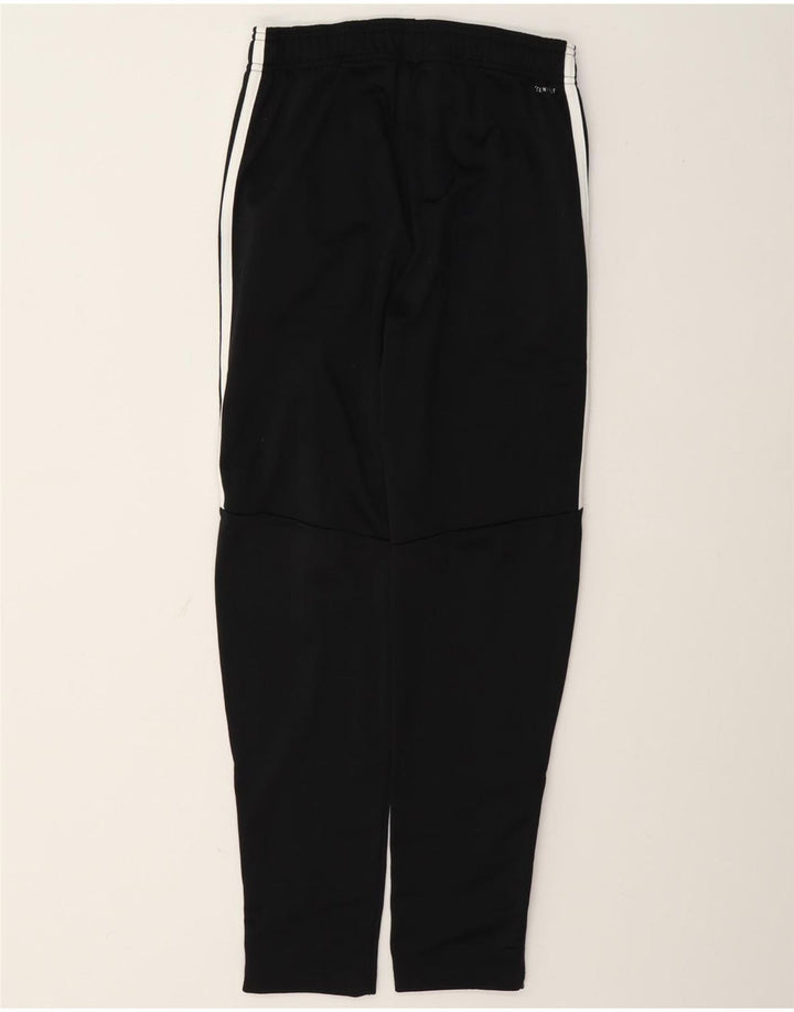 Adidas Boys Climalite Tracksuit Trousers 11-12 Years Black Polyester