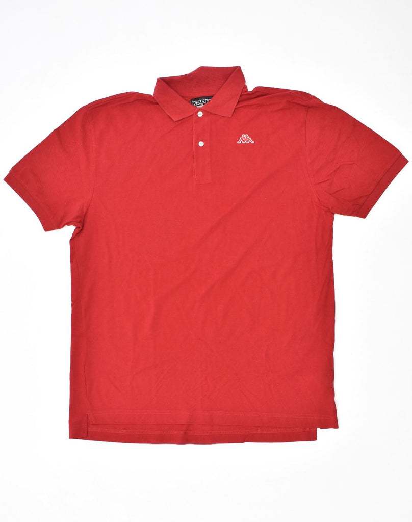 KAPPA Mens Polo Shirt 2XL Red Cotton | Vintage | Thrift | Second-Hand | Used Clothing | Messina Hembry 