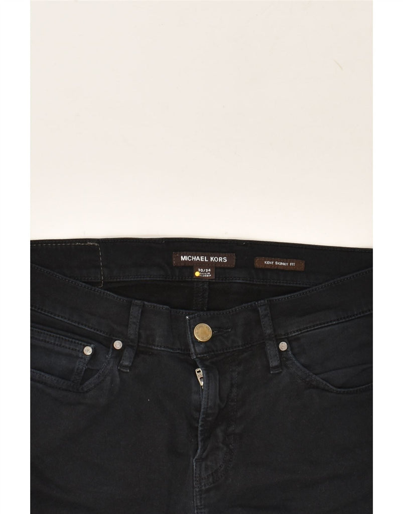 MICHAEL KORS Mens Kent Skinny Jeans W30 L34 Black Cotton | Vintage Michael Kors | Thrift | Second-Hand Michael Kors | Used Clothing | Messina Hembry 