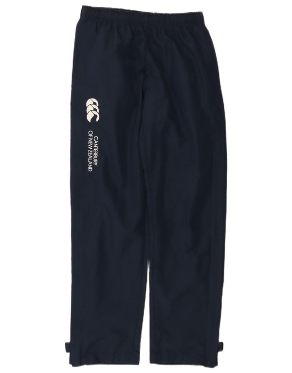 CANTERBURY Girls Graphic Windbreaker Trousers 13-14 Years Navy Blue