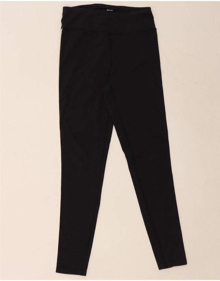 UNDER ARMOUR Womens Heat Gear Graphic Leggings UK 10 Small  Black