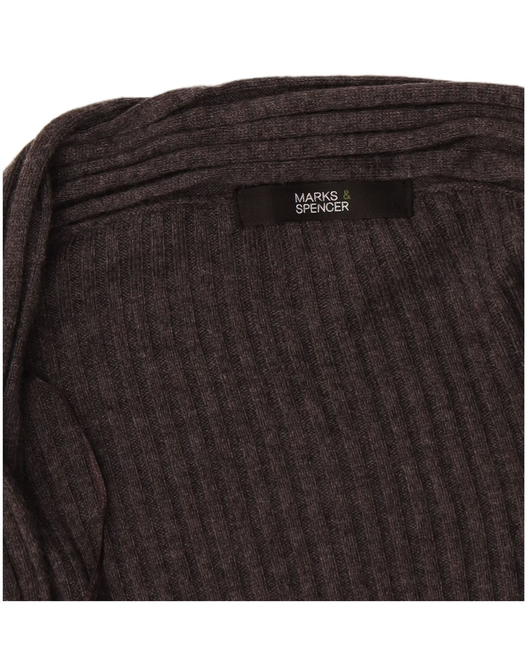 Marks & Spencer Womens Longline Open Cardigan Sweater UK 18 XL Grey