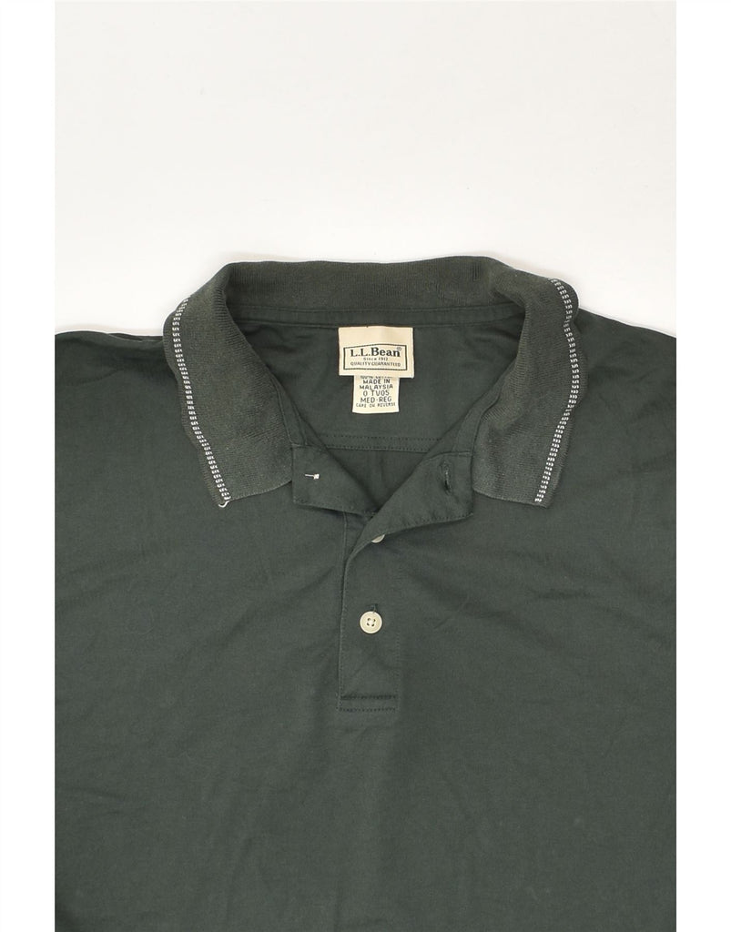 L.L.BEAN Mens Polo Shirt Medium Green Cotton | Vintage L.L.Bean | Thrift | Second-Hand L.L.Bean | Used Clothing | Messina Hembry 