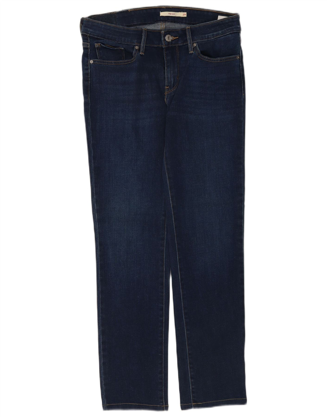 Levi's Womens 712 Slim Jeans W29 L28 Blue Cotton
