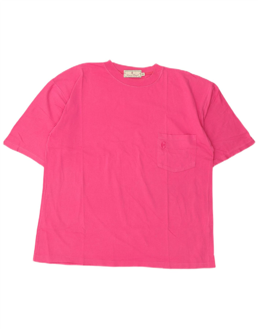 CONTE OF FLORENCE Womens T-Shirt Top IT 48 XL Pink Cotton
