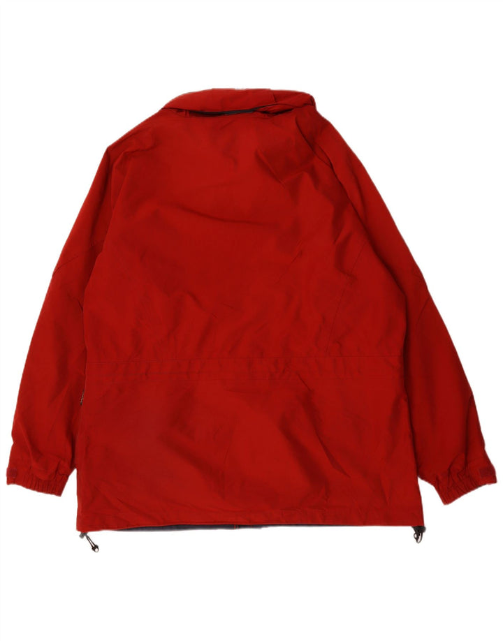 Berghaus Womens Hooded Oversized Rain Jacket UK 18 XL Red Nylon