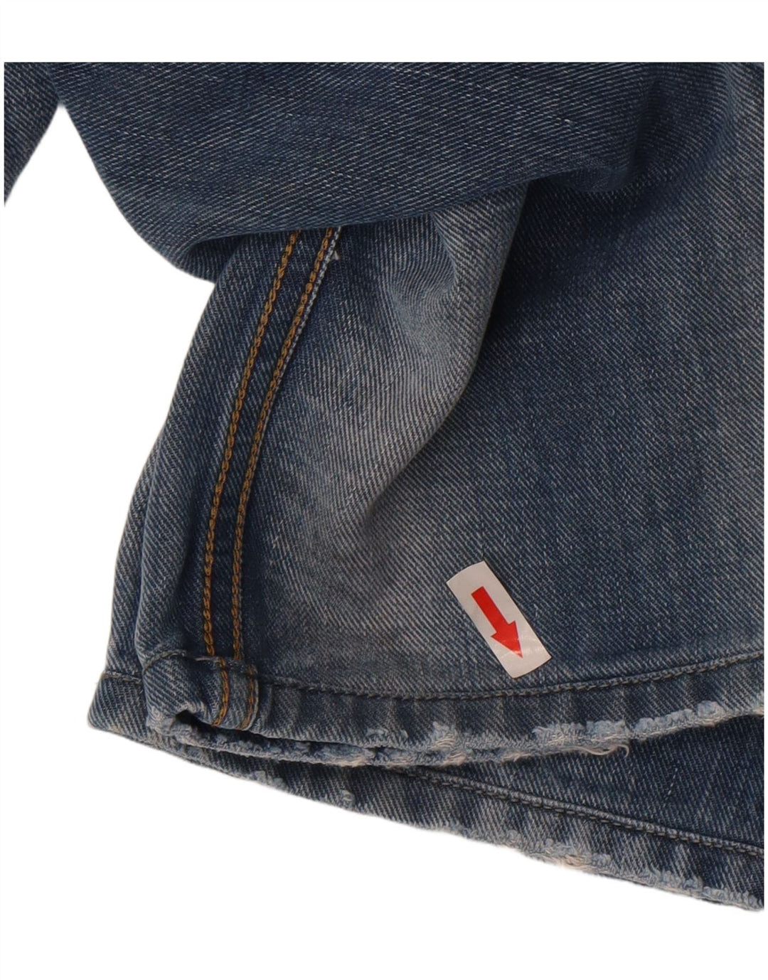 Diesel Mens Belther Distressed Straight Jeans W32 L34 Blue Cotton