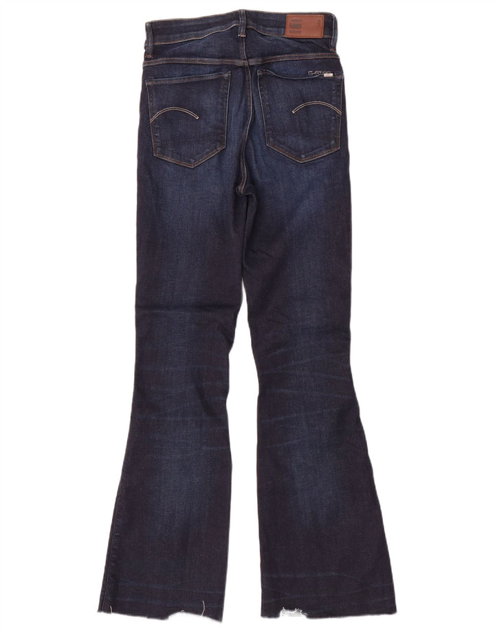 G-Star Womens Flared Jeans W28 L30 Navy Blue Cotton
