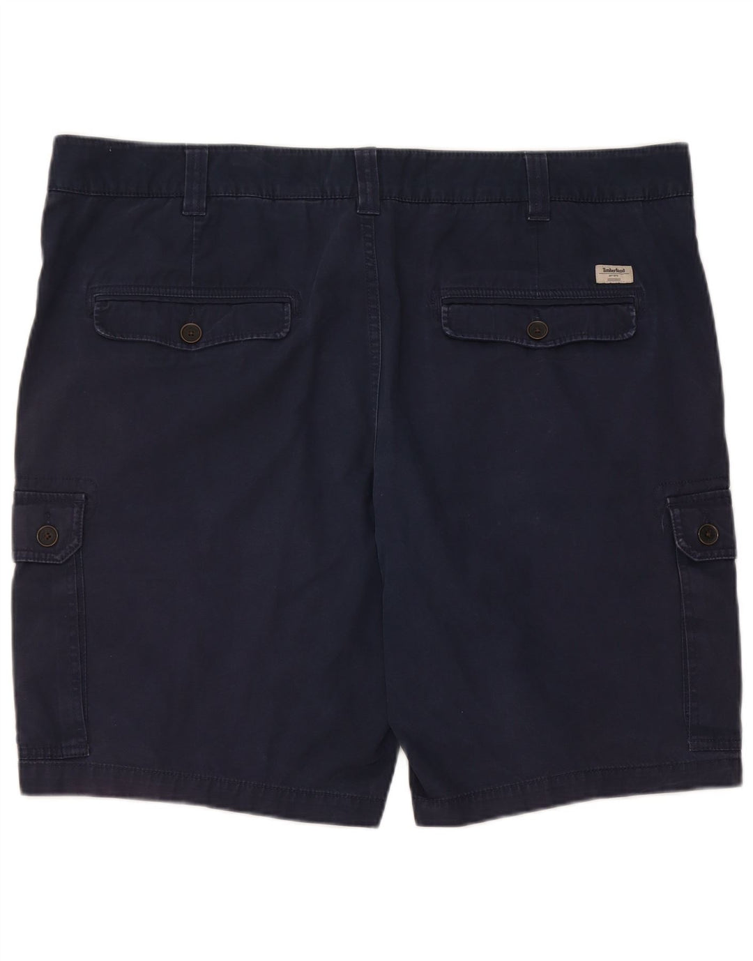 Timberland Mens Cargo Shorts W42 2XL Navy Blue Cotton