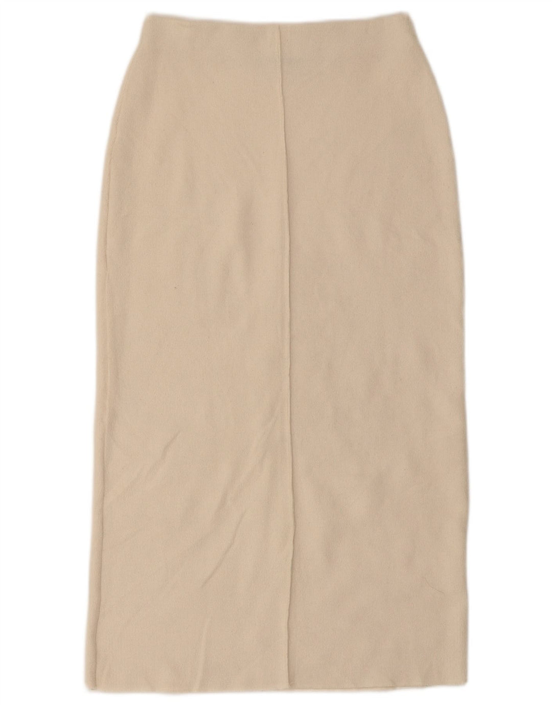 Zara Womens Knit Midi Skirt Small W26  Off White