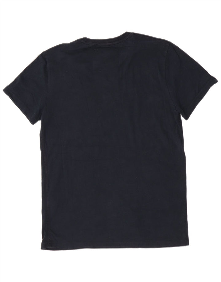Superdry Mens Graphic T-Shirt Top Medium Navy Blue Floral Cotton