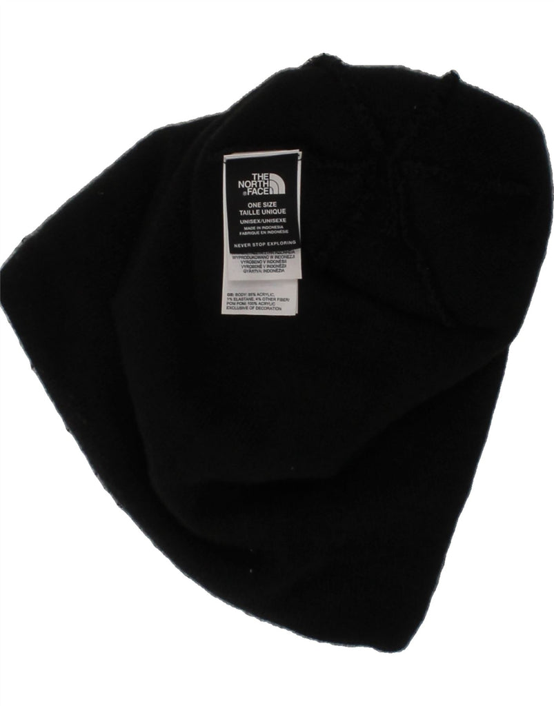THE NORTH FACE Mens Graphic Bobble Hat One Size Black Acrylic Winter Vintage The North Face and Second-Hand The North Face from Messina Hembry 