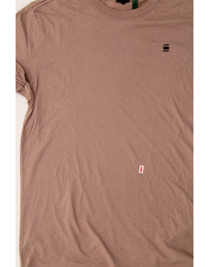 G-STAR Mens T-Shirt Top Medium Beige Cotton Vintage G-Star and Second-Hand G-Star from Messina Hembry 