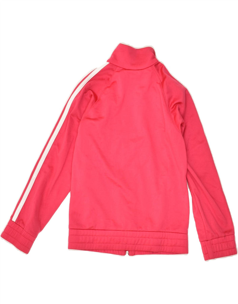 ADIDAS Girls Tracksuit Top Jacket 7-8 Years Pink Polyester | Vintage Adidas | Thrift | Second-Hand Adidas | Used Clothing | Messina Hembry 