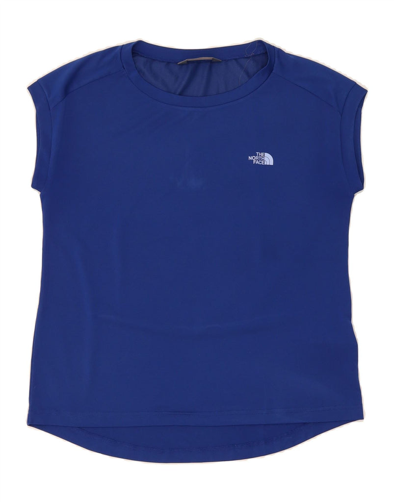 THE NORTH FACE Womens T-Shirt Top UK 16 Large Blue Polyester Vintage The North Face and Second-Hand The North Face from Messina Hembry 