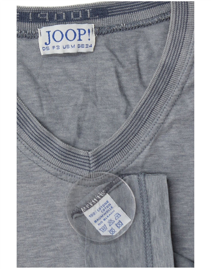 JOOP Mens T-Shirt Top UK 34 XS Blue Cotton