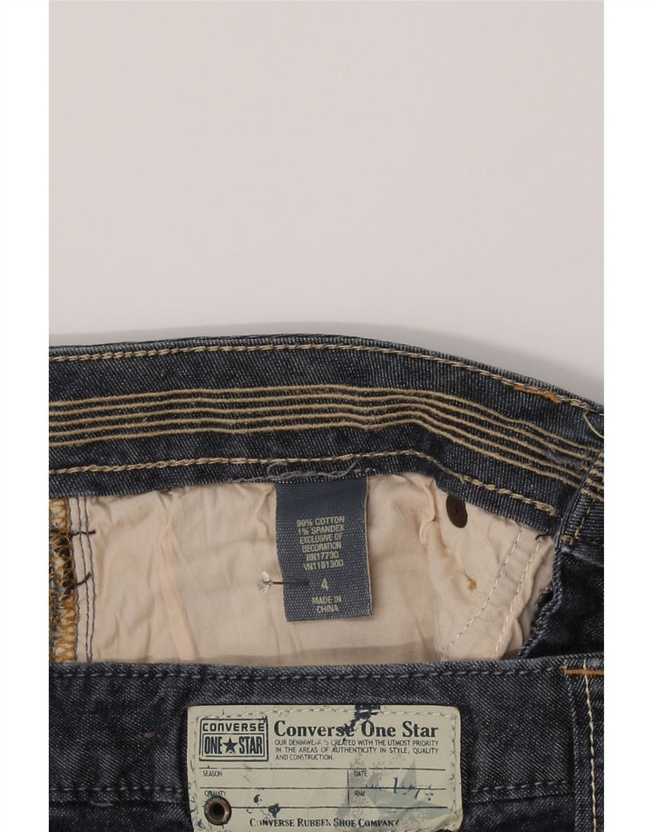 CONVERSE Womens Denim Skirt US 4 Small W30 Blue Cotton Vintage Converse and Second-Hand Converse from Messina Hembry 
