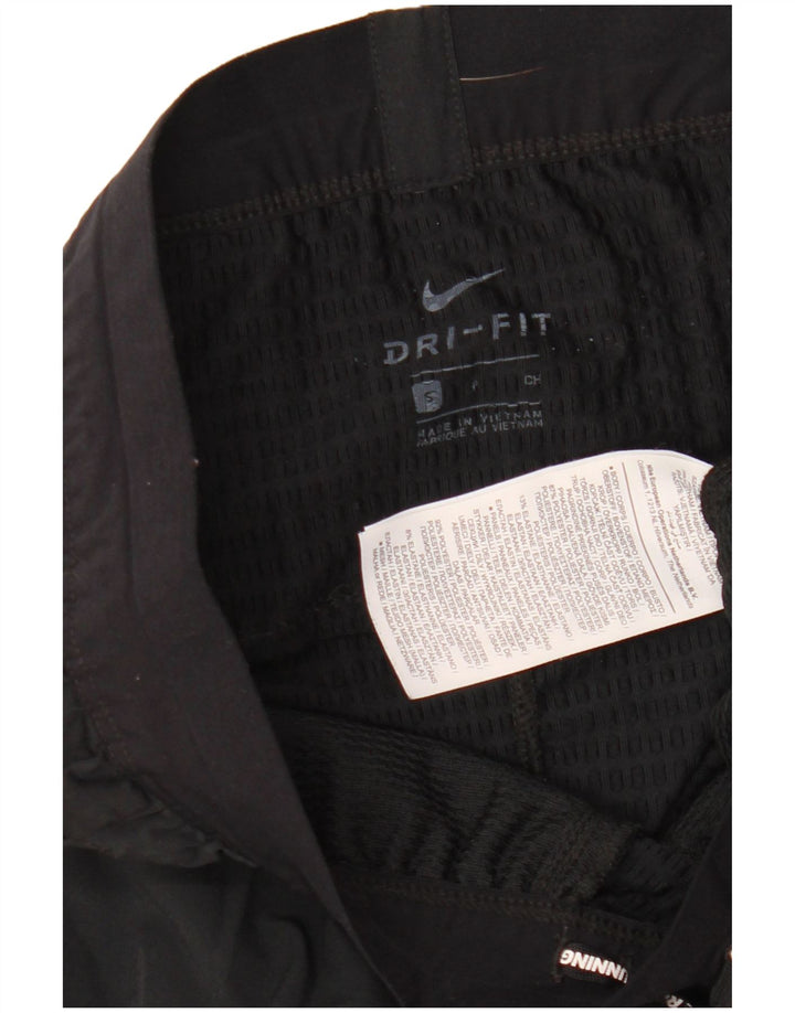 Nike Womens Dri Fit Tracksuit Trousers UK 10 Small  Black Polyester