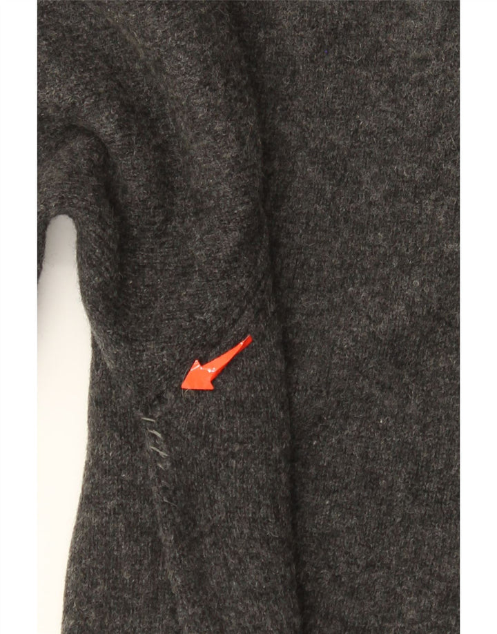 Tommy Hilfiger Mens V-Neck Jumper Sweater Small Grey Lambswool