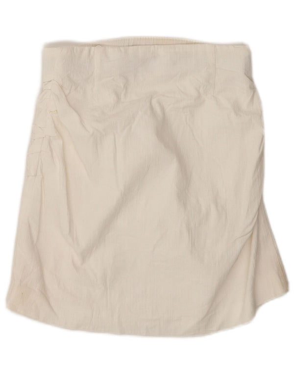 Zara Womens Mini Wrap Skirt Small W26  White