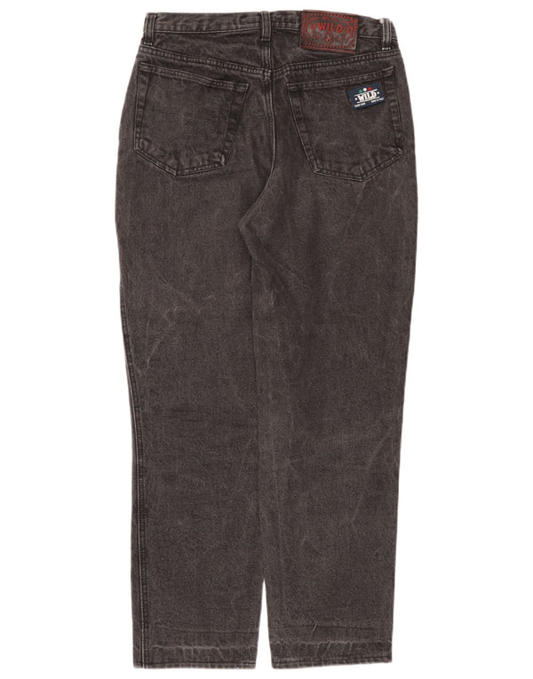 Wild Womens High Waist Tapered Jeans IT 48 XL W34 L29 Grey Cotton