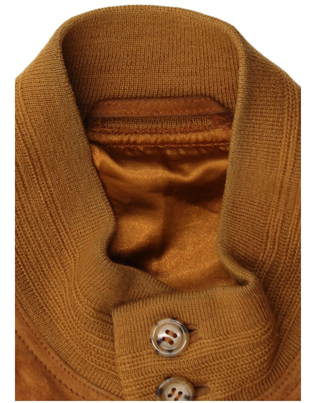 Vintage Mens Suede Bomber Jacket UK 40 Large Brown