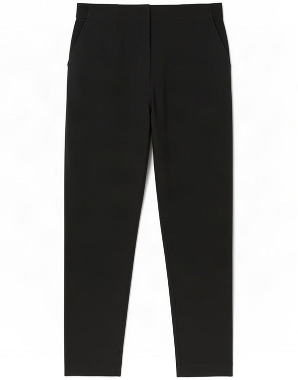 Marks & Spencer Womens Slim Casual Trousers UK 16 Large W32 L28 Black