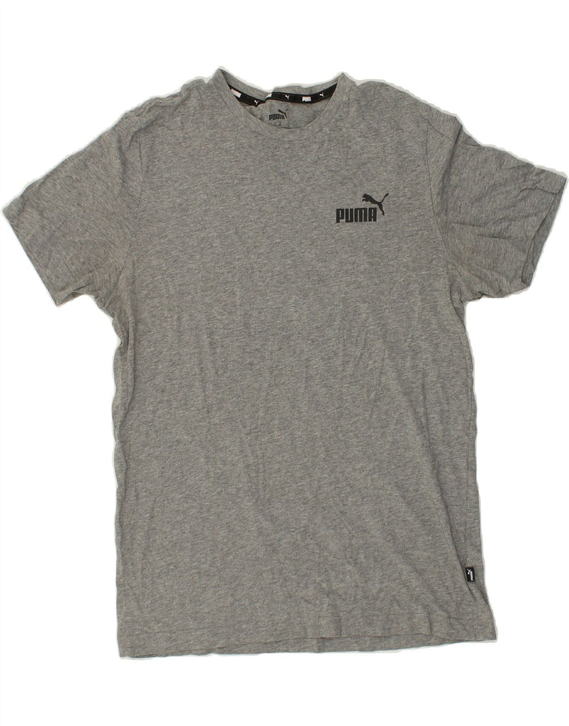 PUMA Mens Graphic T-Shirt Top Medium Grey | Vintage Puma | Thrift | Second-Hand Puma | Used Clothing | Messina Hembry 