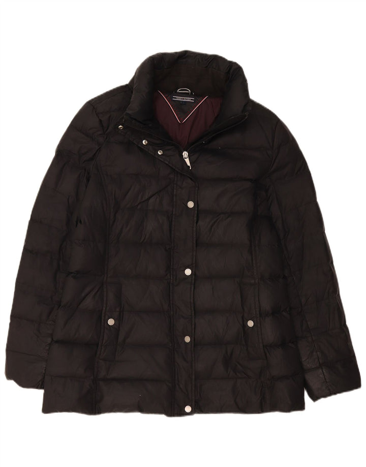 Tommy Hilfiger Womens Padded Jacket UK 16 Large Black