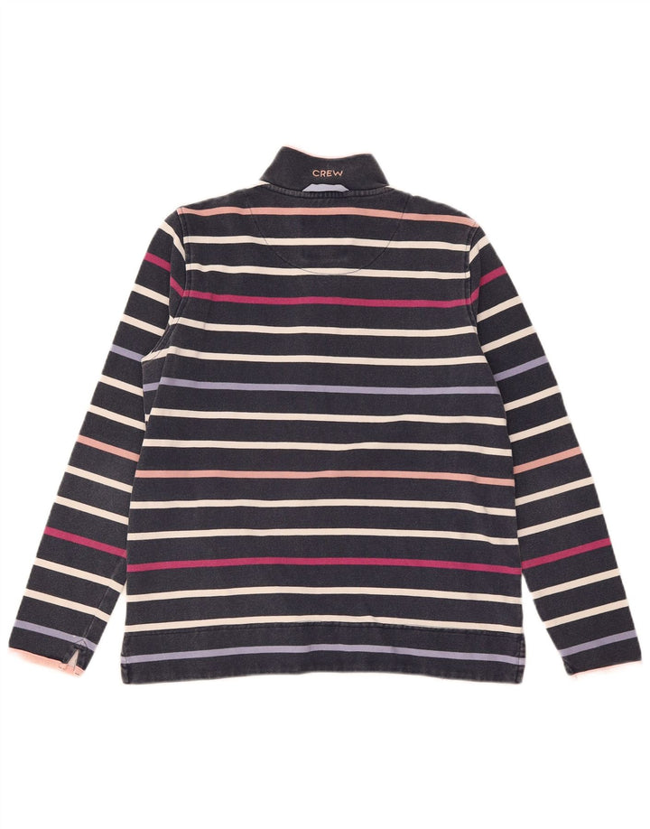 Crew Clothing Womens Sweatshirt Jumper UK 12 Medium Navy Blue Striped