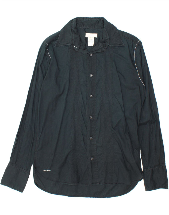 DIESEL Mens Shirt Small Navy Blue Cotton Vintage Diesel and Second-Hand Diesel from Messina Hembry 