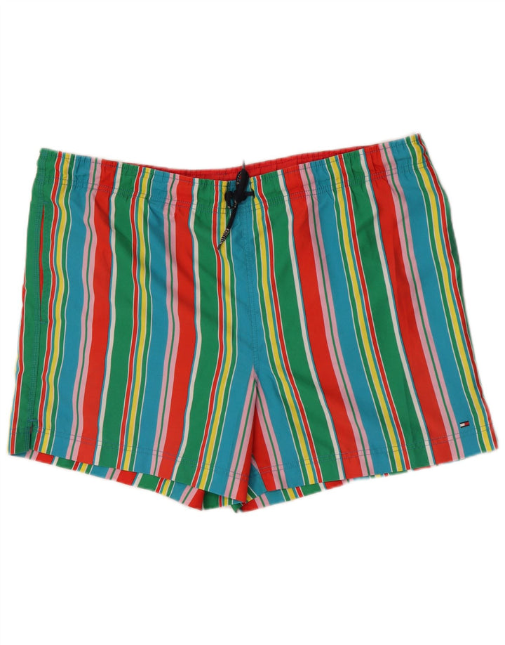 Tommy Hilfiger Mens Swimming Shorts XL  Multicoloured Striped Polyester
