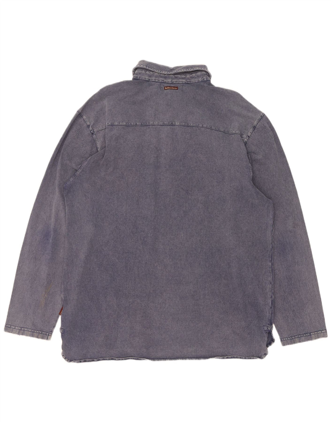 Marlboro Classics Mens Pullover Shirt 2XL Navy Blue Cotton