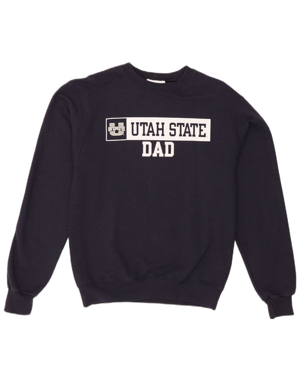 Champion Mens Utah Graphic Sweatshirt Jumper Small Navy Blue