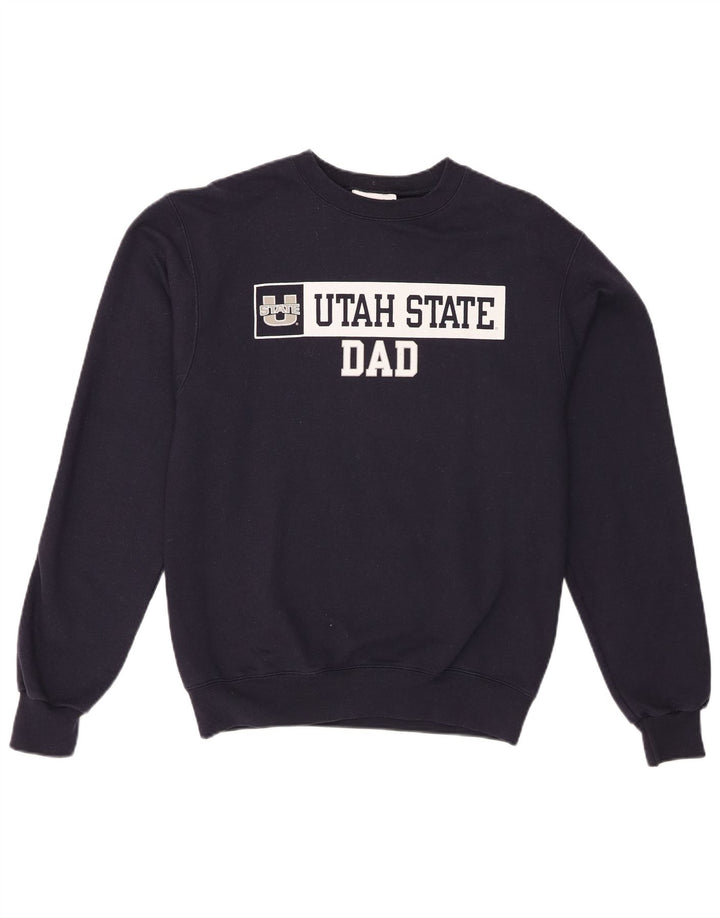 Champion Mens Utah Graphic Sweatshirt Jumper Small Navy Blue
