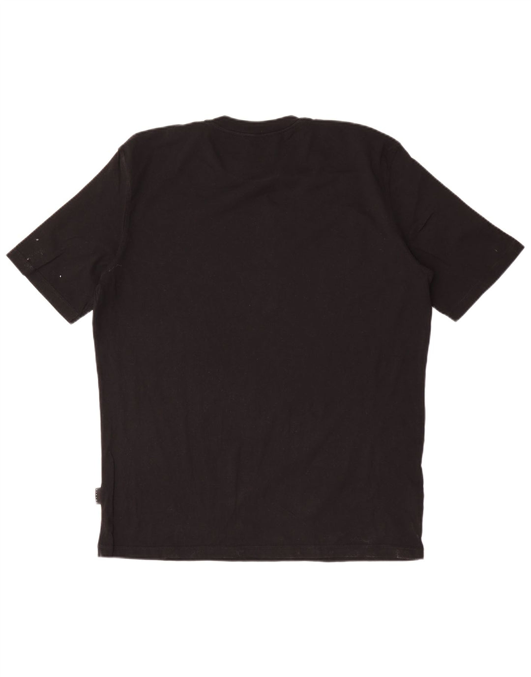 Sisley Mens T-Shirt Top XL Black Cotton
